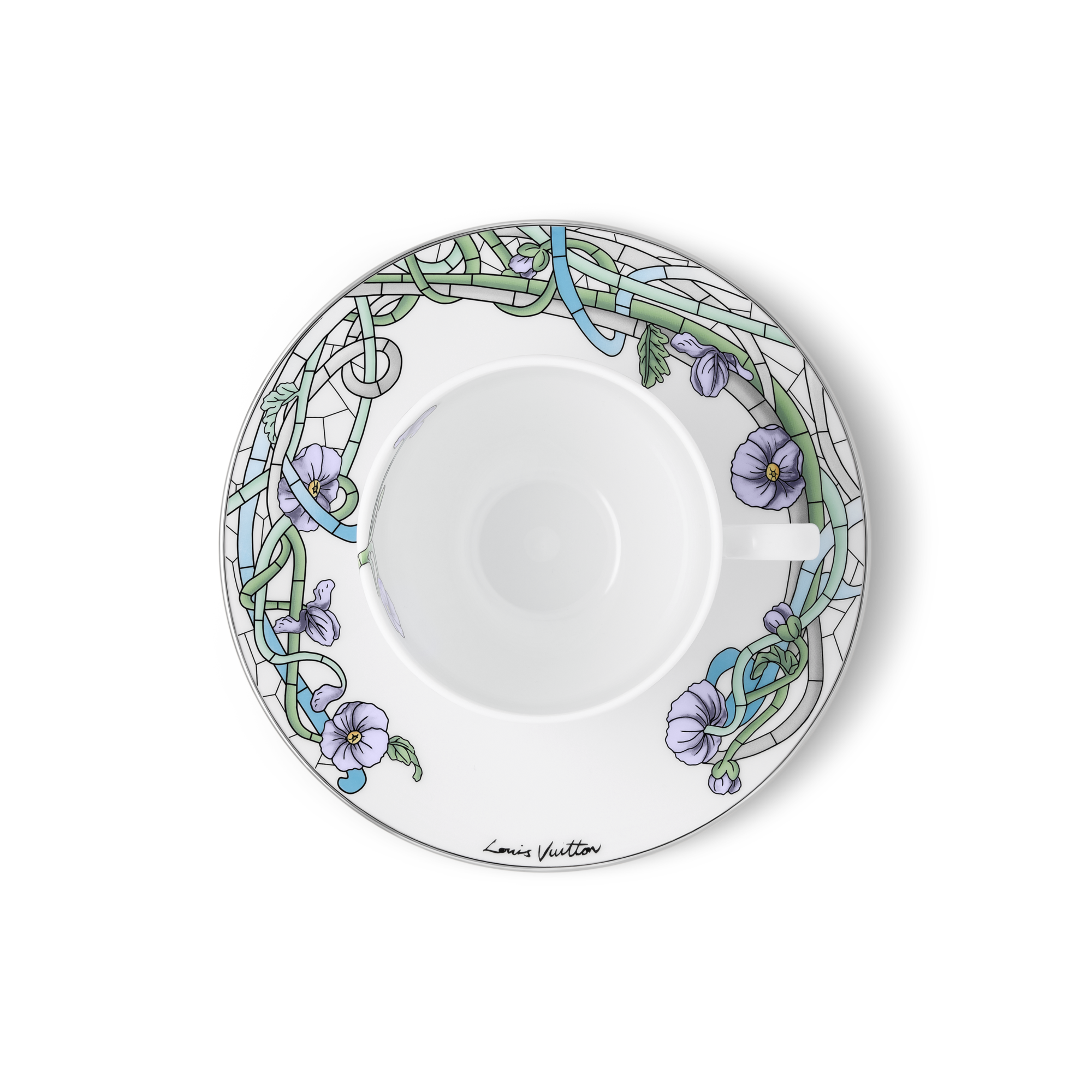 Asnieres Set Of 2 Coffee Cups And Saucers ｜ルイ・ヴィトン 公式